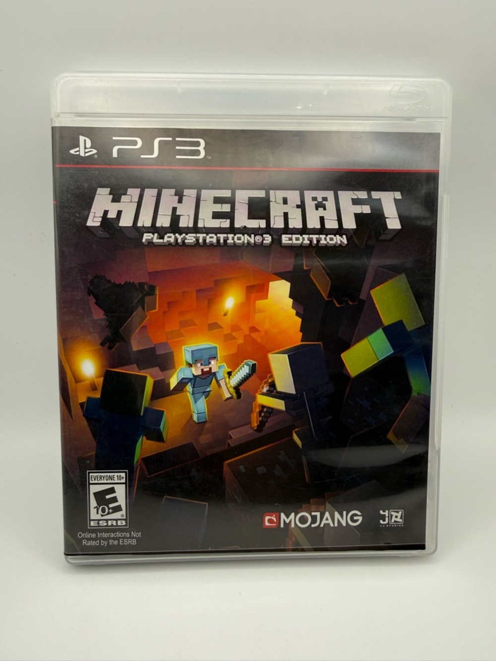 Minecraft PlayStation 3 Edition - Black Cover by Mojang Complete Fast Shipping